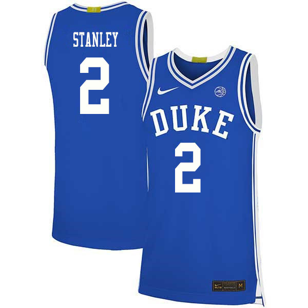 2020 Men #2 Cassius Stanley Duke Blue Devils College Basketball Jerseys Sale-Blue